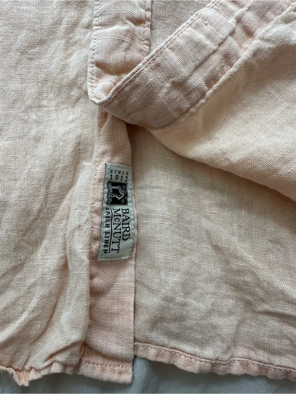 Jcrew baird mcnutt large linen slim shirt men’s